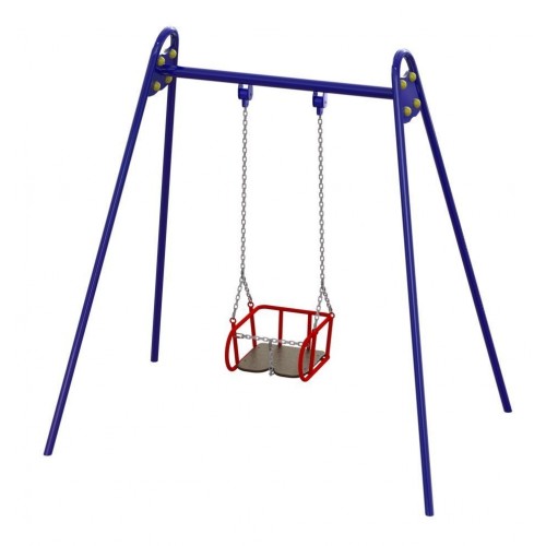 Гойдалка одинарна металева Miros на ланцюгах, код: DIO309.6