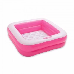 Дитячий надувний басейн Intex Play Box Pools (85х85х23 см) рожевий, код: 57100-1-IB