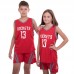 Форма баскетбольна підліткова PlayGame NB-Sport NBA Rockets 13 S (6-8 років), ріст 120-130см, білий-червоний, код: BA-0966_SBLR-S52