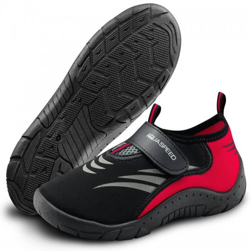 Аквашузи Aqua Speed Shoe Model 27D розмір 46, чорний-сірий-червоний, код: 5908217676306