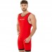Трико для боротьби та важкої атлетики двостороннє чоловіче Zelart M, червоний-синій, код: BO-1410_M