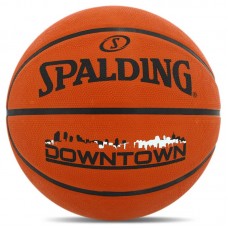 М"яч баскетбольний гумовий Spalding Downtown №7, помаранчевий, код: 84363Z