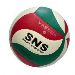 М"яч волейбольний клеєний SNS VS5002 №5, білий-зелений-червоний, код: 10202-SNS