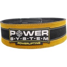 Пояс для важкої атлетики Power System Stronglift L/XL, чорний-жовтий, код: PS_3840YW-5