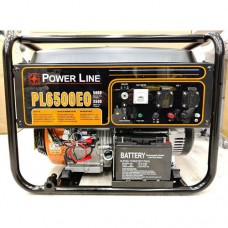 Генератор бензиновий PowerLine PL6500EO 5 кВт, однофазний, код: PL6500EO-WS