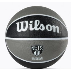 М"яч баскетбольний Wilson NBA Team Tribute BRO Nets №7, чорний-сірий, код: 194979033609