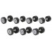 Гантельний ряд Technogym 10-25 кг, 7 пар, 245 кг, код: 128663-AX