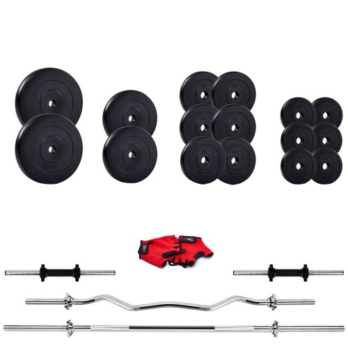 Набірна штанга і гантелі Fit-On 68кг, код: 2222-0068