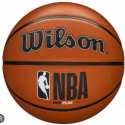М"яч баскетбольний Wilson NBA DRV Plus BSKT №7, коричневий, код: 194979031346