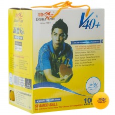 М"ячі для настільного тенісу Double Fish 100 шт, жовтий, код: 510280_Y