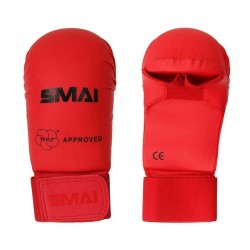 Рукавички для карате Smai WKF, розмір XS, червоні, код: 1370-57