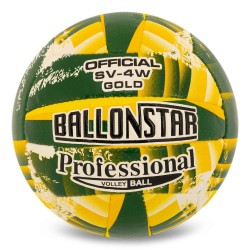 М"яч волейбольний Ballonstar SV-4W Gold №5 PU, зелений-жовтий, код: VB-5215-S52