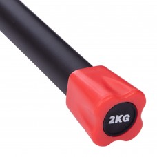 Палка гімнастична Бодибар Body Bar Zelart 2 кг, чорний-червоний, код: FI-1251-2 Палка гімнастична Бодибар Body Bar Zelart 2 кг, чорний-червоний, код: FI-1251-2