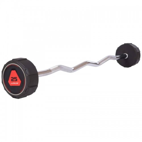 Штанга фіксована вигнута поліуретанова Li Nuo довжина-115см 25кг, код: TA-3623-25-S52 Штанга фіксована вигнута поліуретанова Li Nuo довжина-115см 25кг, код: TA-3623-25-S52