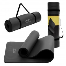 Килимок для йоги та фітнесу 4Fizjo NBR 1800x600x10 мм, чорний, код: 4FJ0015