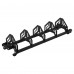 Стійка горизонтальна для бамперних дисків пересувна Mdbuddy Bumper Plate Rack 1300x300x260мм, чорний, код: TA-1691