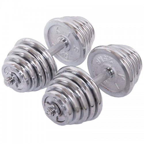 Гантелі розбірні хромовані BioGym 2x20кг, код: TA-80002-40-S52 Гантелі розбірні хромовані BioGym 2x20кг, код: TA-80002-40-S52