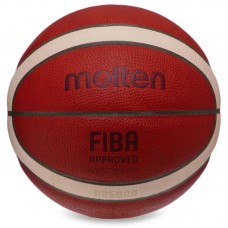 М"яч баскетбольний Natural Leather Molten FIBA Approved №7 оранжево-бежевий, код: B7G5000-S52