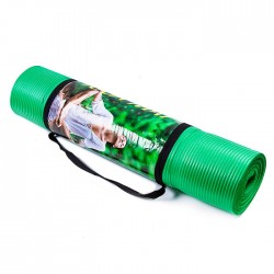 Килимок для фітнесу FitGo NBR 1800х600х10мм, зелений, код: 5415-15Y-WS Килимок для фітнесу FitGo NBR 1800х600х10мм, зелений, код: 5415-15Y-WS