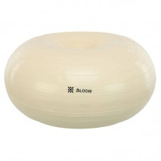 Фітбол м"яч для балансу Пончик сатин Bloom 550 мм, білий, код: LB7050_W