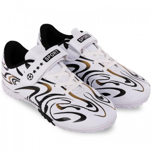 Сороконіжки футбольні дитячі PlayGame розмір 34, білий-чорний, код: 616-4_34