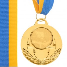Медаль спортивна зі стрічкою PlayGame AIM Більярд золота, код: C-4846-0021_G-S52