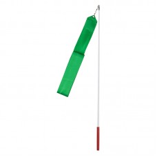 Стрічка гімнастична FitGo 6 м, зелена, код: TA7134-6-GR-WS