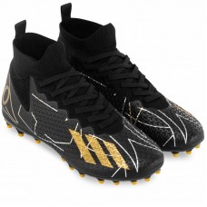 Бутси футбольні дитячі з носком PlayGame розмір 35, чорний-золотий, код: MX11-35-39-2_35