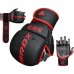 Рукавиці для ММА (Греплінгові рукавички) RDX F6 Kara Matte Red Plus L/XL, код: GSR-F6MR-L/XL+