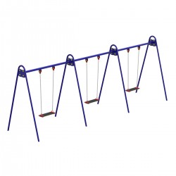 Гойдалка потрійна металева Miros 5810х1400х2110 мм, код: DIOS311