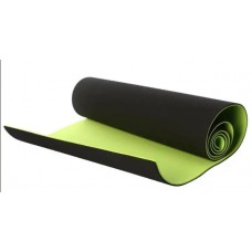 Коврик для фітнесу та йоги Lanor 1830x610x6 мм, чорно-зелений, код: 1787965279-E