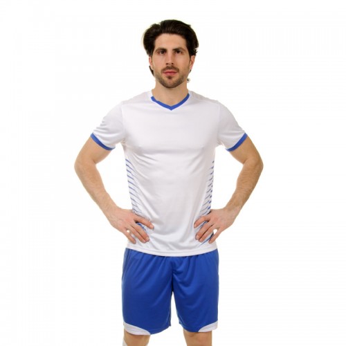 Футбольна форма PlayGame Lingo 2XL, ріст 175-180, білий-синій, код: LD-5018_2XLWBL