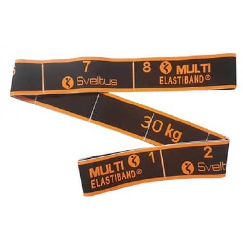 Еспандер для фітнесу універсальний Sveltus Multi Elastiband чорний, 30 кг, код: SLTS-0123