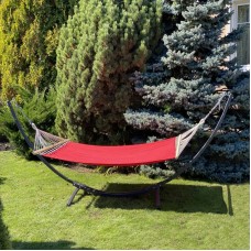 Одномісний гамак монотонний з планкою WCG Wish XL 2000х1000 мм, червоний, код: H08-2-2(m)-IF Одномісний гамак монотонний з планкою WCG Wish XL 2000х1000 мм, червоний, код: H08-2-2(m)-IF