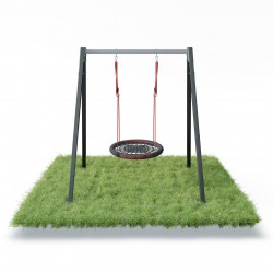 Каркас для дитячої гойдалки WCG 1 Elite 60х60 Play Frame + гойдалка гніздо Elips WCG 108 х 83 см, код: EPF-1-197-IF