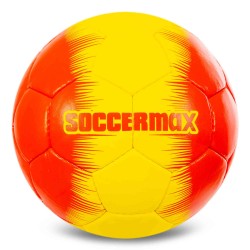 М"яч футбольний SoccerMax Manchester United №5 PU, жовтий-червоний, код: FB-0047-824