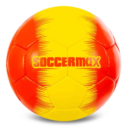 М"яч футбольний SoccerMax Manchester United №5 PU, жовтий-червоний, код: FB-0047-824