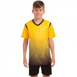 Футбольна форма підліткова PlayGame Brill розмір 26, ріст 130, жовтий-чорний, код: 04-F_26YBK