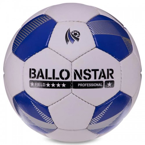 М"яч футбольний Habryd Ballonstar №5 PU білий-синій, код: FB-3132_WBL М"яч футбольний Habryd Ballonstar №5 PU білий-синій, код: FB-3132_WBL