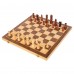 Шахи, шашки 2 в 1 дерев"яні на магнітах Pawnson 390x390 мм, код: X0038