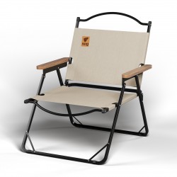 Стілець розкладний зі спинкою для кемпінгу WCG Chill бежевий, код: CH-S03L-IF Стілець розкладний зі спинкою для кемпінгу WCG Chill бежевий, код: CH-S03L-IF