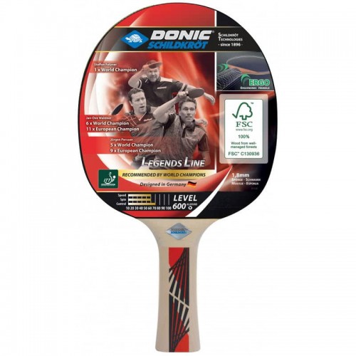 Ракетка для настільного тенісу Donic Legends 600 FSC, код: 724416-NI