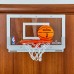 Щит баскетбольний Spalding NBA Arena Slam 180 з кільцем та сіткою кріпленням на двері, код: 56103CN