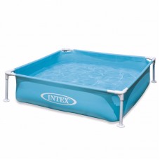 Дитячий каркасний басейн Intex Mini Frame Pool (122х122х30 см), блакитний, код: 57171-3-IB
