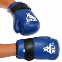 Рукавички тренувальні закритого типу для тхеквондо карате Fistrage розмір M, синій, код: VL-5823_MBL