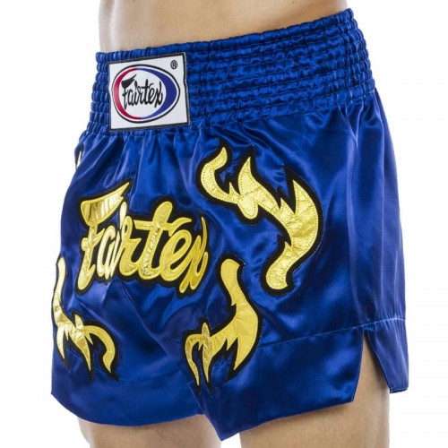 Шорти для тайського боксу та кікбоксингу Fairtex L синій, код: BS0664_LBL