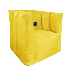Комплект меблів Люкс Tia-Sport (крісло 65х65 мм та пуф 40х40 мм), оксфорд, жовтий (111), код: sm-0664-1