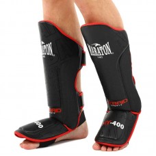 Захист гомілки та стопи дитячий Муай Тай, ММА, Кікбоксинг Maraton L, чорний-червоний, код: BO-9792_LR Захист гомілки та стопи дитячий Муай Тай, ММА, Кікбоксинг Maraton L, чорний-червоний, код: BO-9792_LR