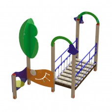 Дитячий місток Miros "Лісовий дзвіночок" 3140х2400х2700 мм, код: DIO661 Дитячий місток Miros "Лісовий дзвіночок" 3140х2400х2700 мм, код: DIO661