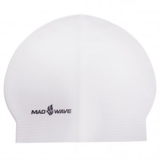 Шапочка для плавання MadWave Solid білий, код: M056501_W